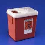 Sharps Container 2 Quart Transparent Red