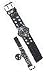 Black Leather Watchband ACWR9