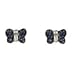 18K White Gold Butterfly Blue Sapphire Earrings