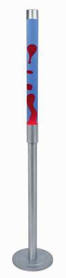 55 Motion Giant Metallic Lamp Red Bubbles w/ Blue Liquid