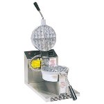 Belgian Waffle Baker, 7-1/4 in Round, Fixed Grid, 120 V