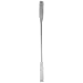Chemglass CG-1986-15 Heavy Duty Spatula with 1 Round and 1 Flat End, 12" Overall Length, 6" Handle, Nickel-Stainless Blade, 3/4" OD x 3" Length