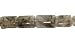 Rutilated quartz rectangle beads (8x10mm)