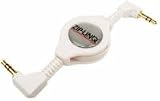 Cable, Retractable, White, Stereo, 3.5mm to Dual RCA, M-M, Zip-LinQ* (UPS# 724580612537 MSRP $9.99)