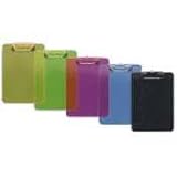 Transparent Plastic Clipboard,Flat Clip,9x12,Neon Pink, Sold as 1 each
