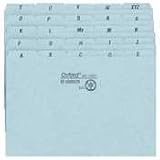 ESSELTE CORPORATION / Pressboard,Self-Tab Card Guides,A-Z,25 PT,9x6, BE / ESSP6925 / Sold as 1 Set / Mfr Part # P6925