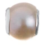 Lovelinks by Aagaard RETIRED Sterling Silver Pink Fresh Water Pearl Bead For Charm Bracelets