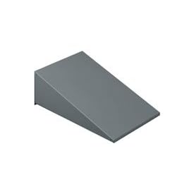 Steel Locker Sloping Top 36"W X 18"D Gray