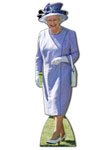Queen Elizabeth Lilac Dress 156cm Lifesize Cardboard Cutout