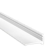 CRL White Frameless Sliding Shower Door Bottom Track Extrusion for 1/4