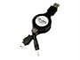 Ziplinq ZIP-DATA-P14 Retractable Palm Tungsten E/Zire 31 72 Charge and Synch Cable (36 Inch, Black)