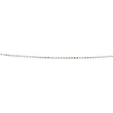14K White Gold Bead Chain - 7 inches