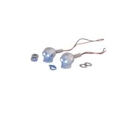 LED-SCHRAUBEN *SKULL* FOLIA-TEC, 2 STCK, CHROM
