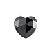 5.60x6.80x3.80 mm-1.29 Cts Black Diamond ( Heart Rose Cut-AA )