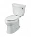 Read Kohler Cimarron Two-Piece Elongated Toilet w/Right-Hand Trip Lever K-3496-RA-52 Details Kohler Cimarron Two-Piece Elongated Toilet w/Right-Hand Trip Lever K-3496-RA-52