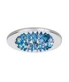 Geometrix by Schonbek SLR431CIN Slices 1 Light Recessed Lighting Trim with Cinnabar Strass crystal