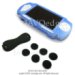 Sony PlayStation Portable Slim (PSP) JAVOSkin (Blue) + JAVOedge Cable Tidy (Black) Bundle
