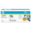 HP Q2612AD Original Black Laser Toner Cartridge (Twin Pack)