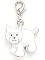 Webkinz Collectible Charm - WHITE TERRIER