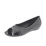 ECCO Casual Sevilla Open Toe | Ladies Toe Open Shoes Black Patent by ECCO