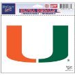 Miami Hurricanes Ultra Decal Sticker