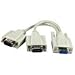 QVS CC317Y Serial Splitter - Db-9 (F) to Db-9 (M)