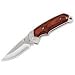 Sporting Goods : Buck 277 Folding Alpha Hunter, Rosewood Handle, Liner Lock Folding Knife with Leather Sheath