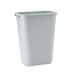 Plastic Wastebasket, Large, 41 1 4 quart, Gray, 12 carton RUB295700GY by Rubbermaid