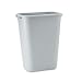 Plastic Wastebasket, Large, 41 1/4 quart, Gray, 12/carton RUB295700GY