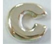 Gold Tone Letter C Floating Charm for Heart Lockets