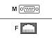 Digi Intl. DB9/RJ45-FEMALE ADAPT ( 76000461 )