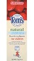 Tom's of Maine Natural Anticavity Fluoride Toothpaste for Children, Silly Strawberry, 4-Ounce Tube