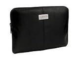 Krusell - Luna - &Eacute;tui aspect en cuir pour Netbook 10" - Noir