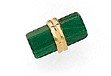 14K Gold and Malachite Tie Tack
