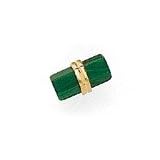 14K Gold and Malachite Tie Tack