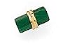 14K Gold and Malachite Tie Tack