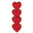 Shape-Up! Magnets Hearts Set of 4 by Three By Three Seattle