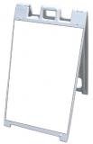 NeoPlex 25x45 Plasticade/Signicade Sidewalk Sandwich Board w/White Corex Panels