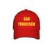 SAN FRANCISCO - City-series - Red Baseball Cap / Hat One Size Fits Most
