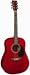 J. Reynolds 65 Dreadnought Guitar - Transparent Red