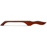 Hand Crafted African Padouk Wood Bread Knife, Made in USA