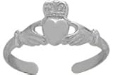 Genuine Sterling Silver Claddagh Toe Ring