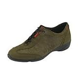 ECCO Cloud Ghillie Tie | Ladies Lace up casual Shoes Olive Oiled Nubuck by ECCO