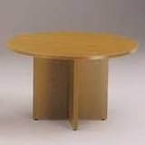 Conference Table X-Base for 3-1/2' Diameter Round Table, Bourbon Cherry BSXX42BH