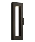 IMAGE OF Hinkley Lighting 1644SK-LED Atlantis Energy Smart 2 Light Outdoor Wall Light in Satin Black