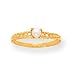 14k 3mm Cultured Pearl Birthstone Childrens Ring - Size 3