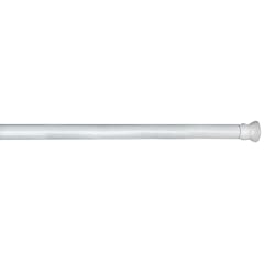 WENKO 19211100 Teleskop-Duschstange - Aluminium, � 2 cm, 70-115 cm, wei�