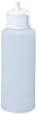 4 Oz Plastic Cylinder Bottles with Flip Top Pour Spout, Pack of 12