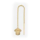 14K Philadelphia Phillies Jersey Threader Earrings