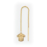 14K Philadelphia Phillies Jersey Threader Earrings